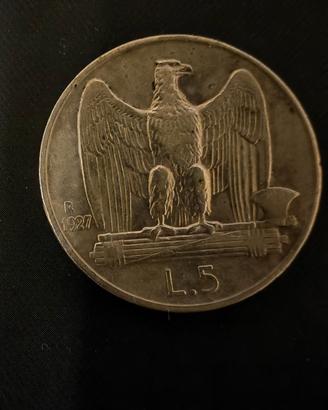 5 lire d argento del 1927
