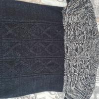 Maglione a collo alto di lana taglia L