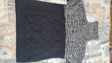 Maglione a collo alto di lana taglia L