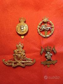Cap Badge Distintivi per cappello inglesi post ww2