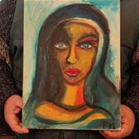 Quadro "Madonna Moderna" - Dipinto a Olio su Tela