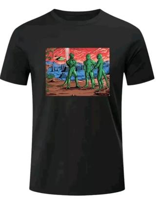 Maglietta sportiva da uomo Rettiliani Stampa Alien