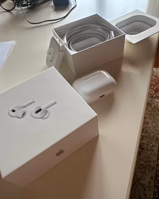 Custodia AirPods 2a Gen + Scatola, Cavo e Gommini