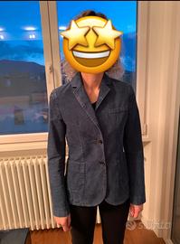 Giacca donna blu AT.P.CO in cotone elasticizzato