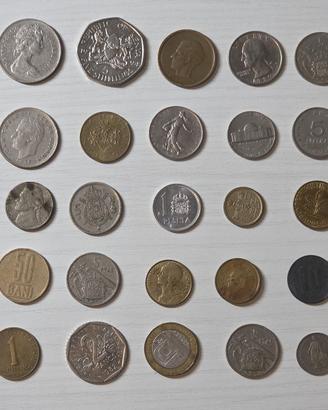 LOTTO 25 MONETE DA COLLEZIONE - VARI PAESI