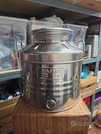bidone acciao inox per olio