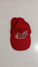 Cappellino visiera rosso 54 cm