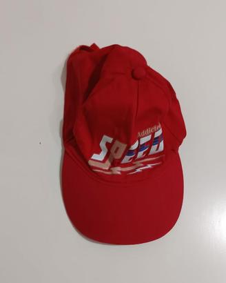 Cappellino visiera rosso 54 cm