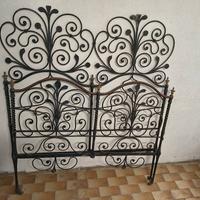 Testiera letto in Ferro Battuto  XIX sec