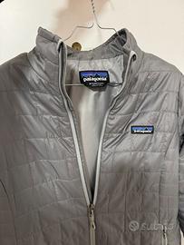Patagonia piumino nano puff donna taglia M grigio
