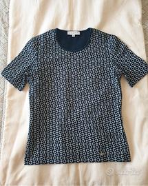 Céline Paris Top T-Shirt Donna MC Cotone Girocollo