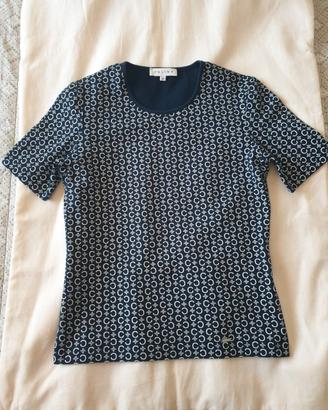 Céline Paris Top T-Shirt Donna MC Cotone Girocollo