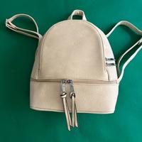 Zainetto in eco pelle color panna