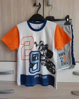 Completo t-shirt e pantaloncini bambino My Chicco 