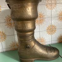 Porta tutto arredamento design ottone martellato