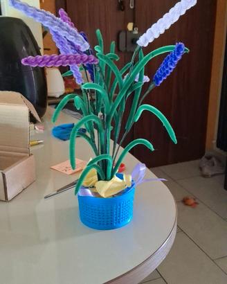 Bouquet fiori ciniglia