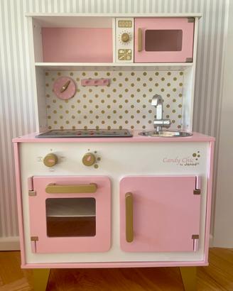 Cucina giocattolo in legno Candy Chic Janod rosa
