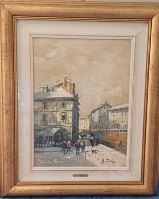 Quadro olio su tela firmato R.Foppa