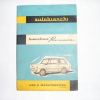 Libretto uso e manutenzione BIANCHINA PANORAMICA