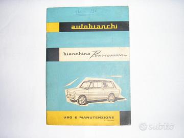 Libretto uso e manutenzione BIANCHINA PANORAMICA