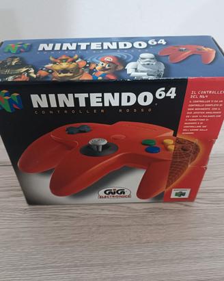 JOYSTICK JOYPAD controller NINTENDO 64 N64 ROSSO R