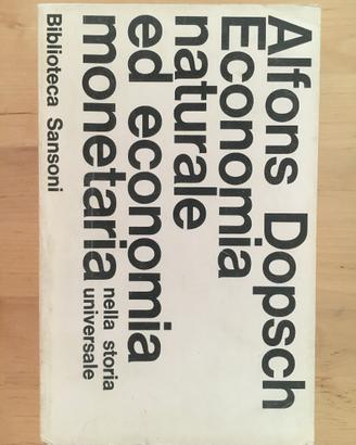 Dopsch - Economia naturale e monetaria
