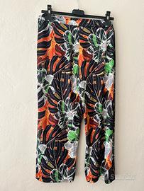 Pantaloni palazzo floreale oversize