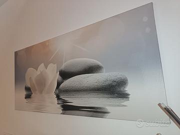 Coppia quadri moderni stile Zen / Spa (63x140 e 33