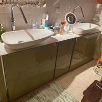 Mobile bagno con doppio lavabo