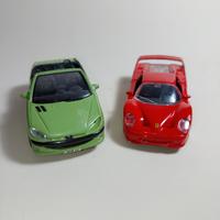 Peugeot 206 cc Welly + Ferrari F50 Maisto 1/39