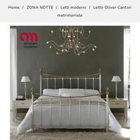 Letto matrimoniale Cantori modello Oliver