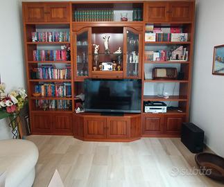 Mobile Libreria porta TV in legno  Per RITIRO IMME