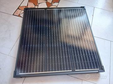 Pannello solare monocristallino 50w con regolatore