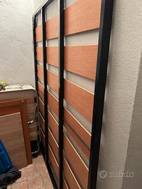 Letto Matrimoniale Ferro Battuto + Rete Doghe