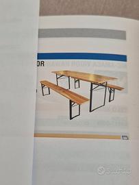 Tavolo con panche misura grande