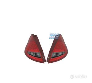 FANALI PER FORD FIESTA MK7 08-12 LED ROSSO AFFUMIC
