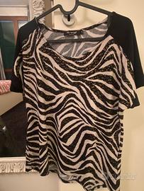 T-shirt maniche corte zebrata