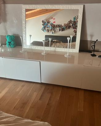 Cassettoni bianco laccato lucido