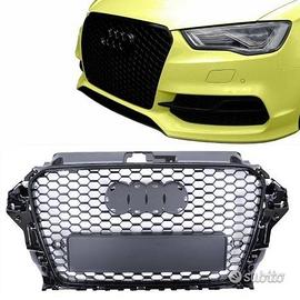 Griglia Audi A3 8V 12-16 RS3 Look Nera Lucida