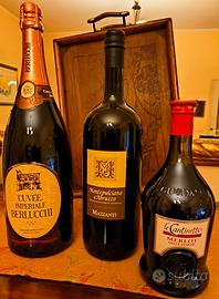 set 3 bottiglie come da foto