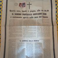 L'Osservatore Romano 1963 morte papa Giovanni