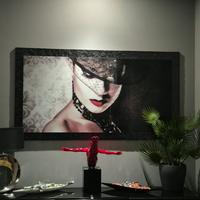 Quadro moderno in vetro – Ritratto femminile – 155