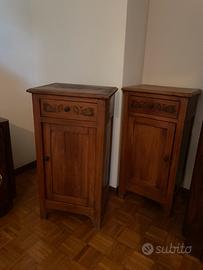 Coppia Comodini Antichi in Legno – Primo '900