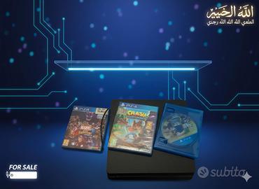 PS4 Slim 1TB + 3 Giochi (Crash, Marvel, Sonic) - P