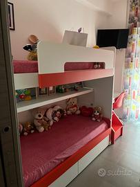 Letto a castello singoli letti