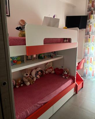 Letto a castello singoli letti