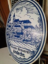 insegna vintage birra andechs