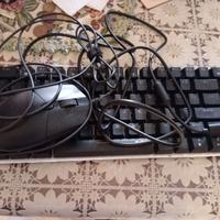 tastiera geek nero + mouse