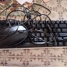 tastiera geek nero + mouse