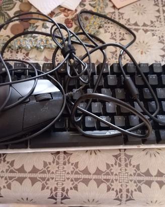 tastiera geek nero + mouse
